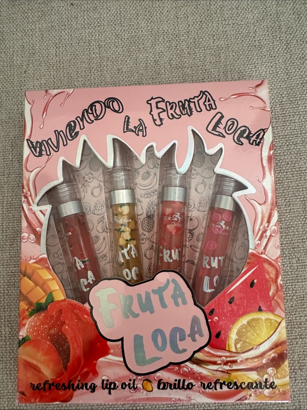 Refreshing Lip Oil Set – Pink Fruit Blend